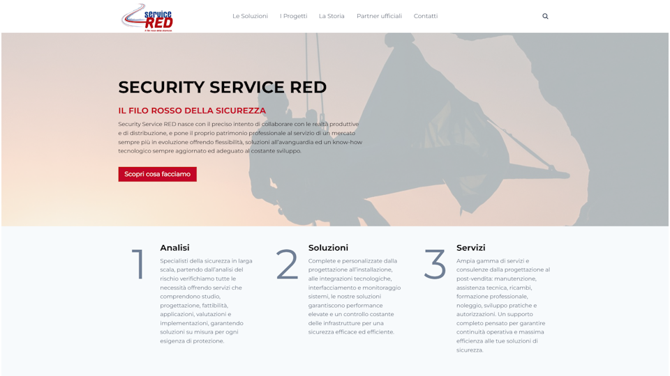 Realizzazione Sito Web Security Service RED